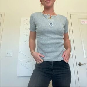 Vintage Cotton Ribbed Tee